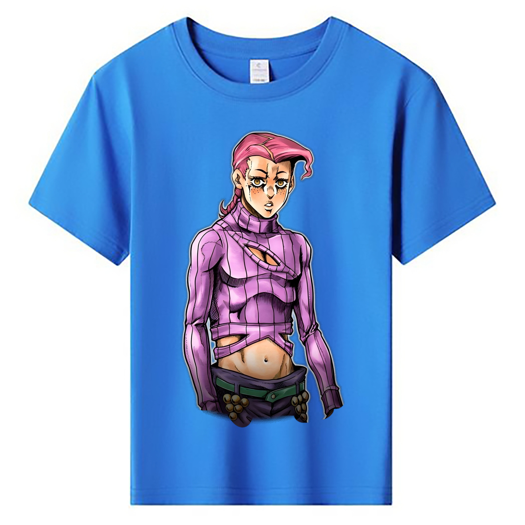 （画像用） ジョジョの奇妙な冒険 ビネガー?ドッピオ JoJo's Bizarre Adventure Vinegar Doppio 綿100％キッズTシャツ（フロントプリント）